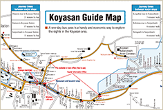 Carte-guide de Koyasan