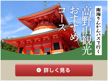 南海りんかんバスで行く高野山観光おすすめコース